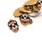 Enamel Sugar Skull Dia De Los Muertos Day or the Dead Charms, 22x12mm